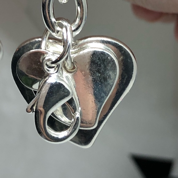 925/14k White Gold Tiffany Style Bracelet - Picture 4 of 7